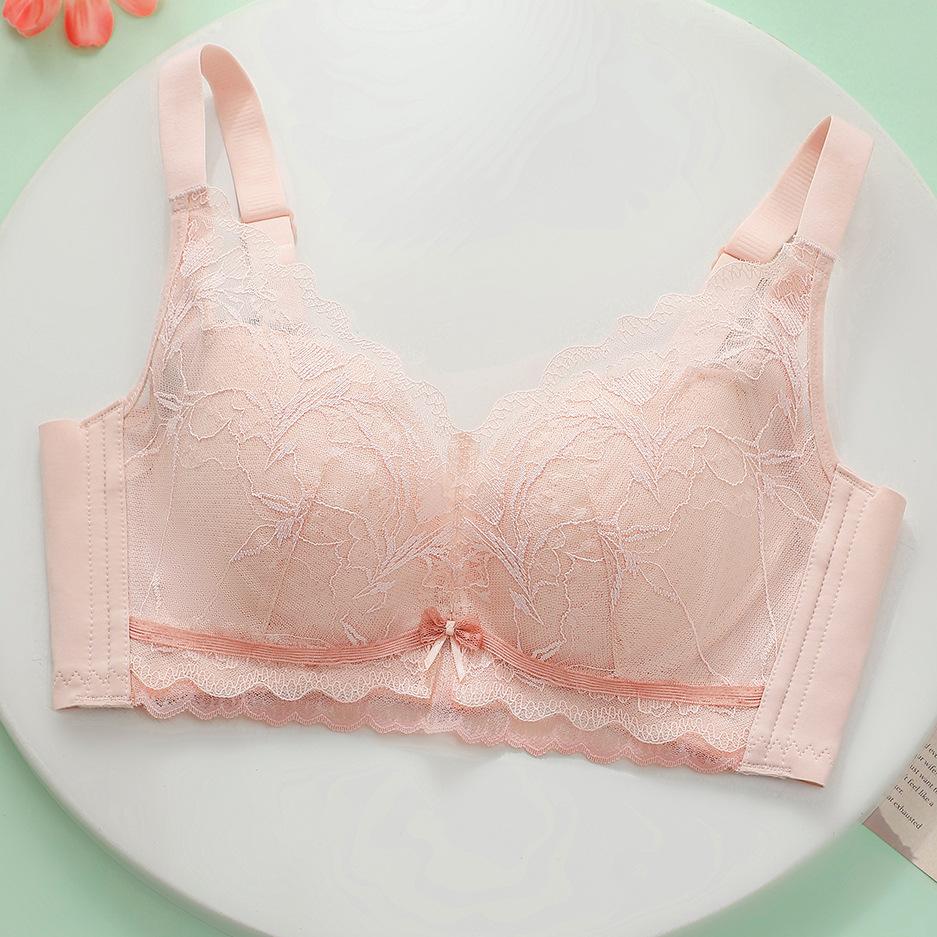 

Высококачественное регулируемое нижнее белье, женский тонкий и маленький бюстгальтер, летний сбор, коллекция без стальных колец, вспомогательный бюстгальтер против провисания груди. 34/75BC