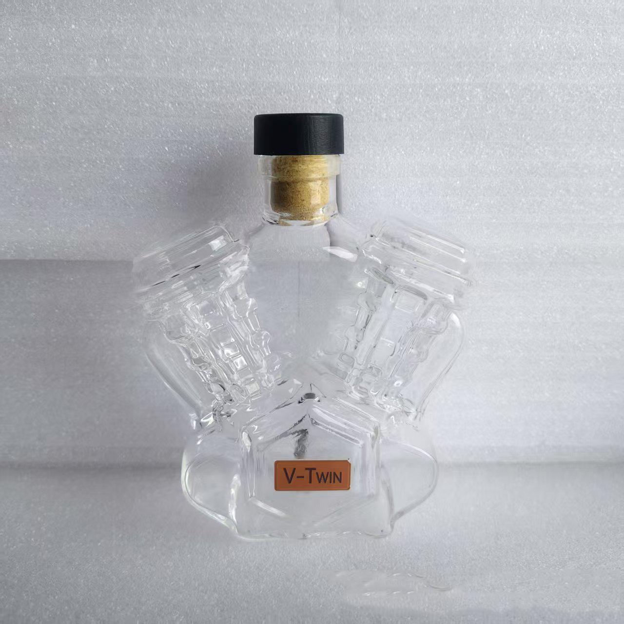 Двигатель винная бутылка, бутылка виски, пустая винная бутылка, без вина, изысканное украшение для винной бутылки