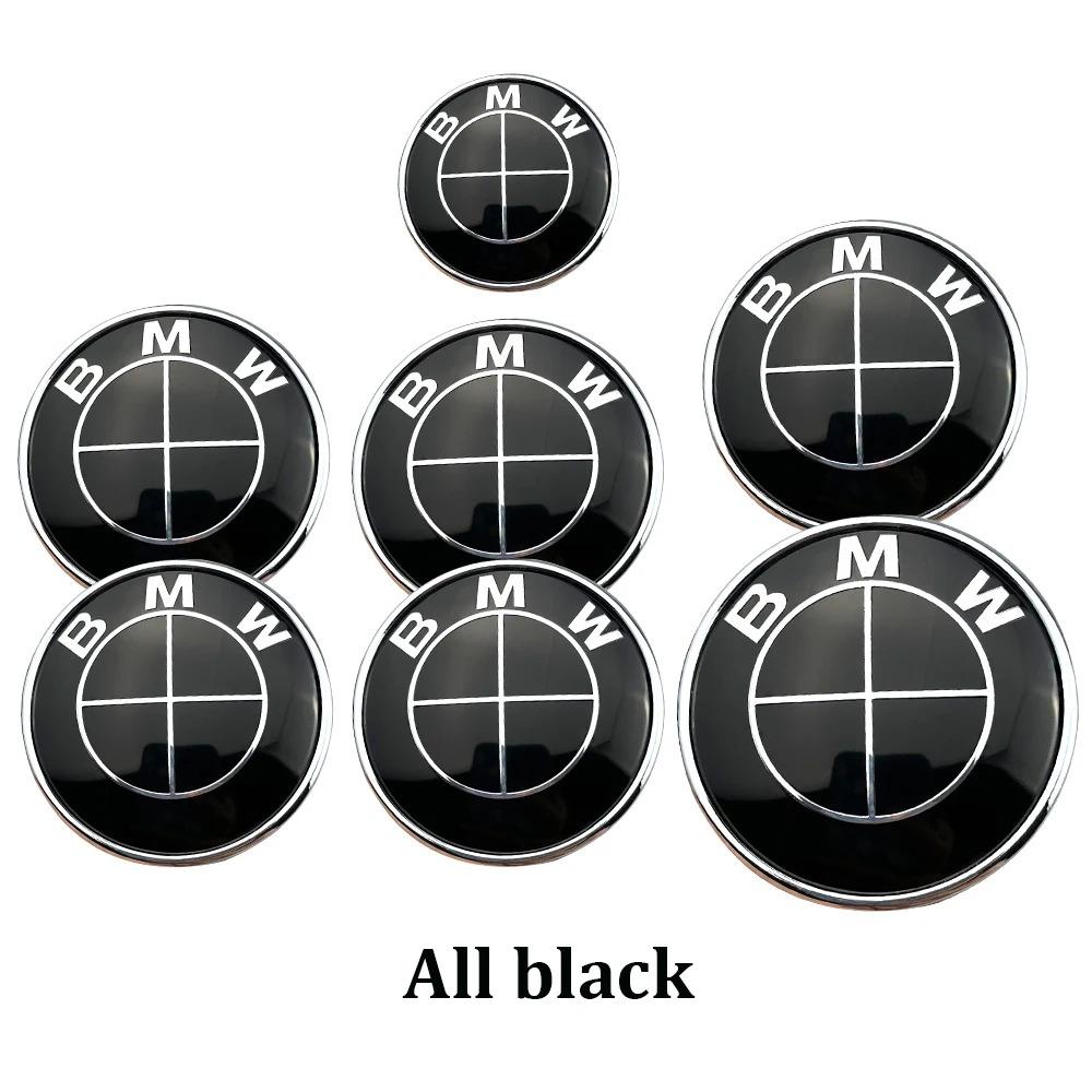7Pcs Car Hood Front Rear Trunk Emblem original Logo E36 E46 E53 E39 E90 E60 E93 E87 E34 G20 X3 X5 F30 F20 X6 accessories RUNTB1