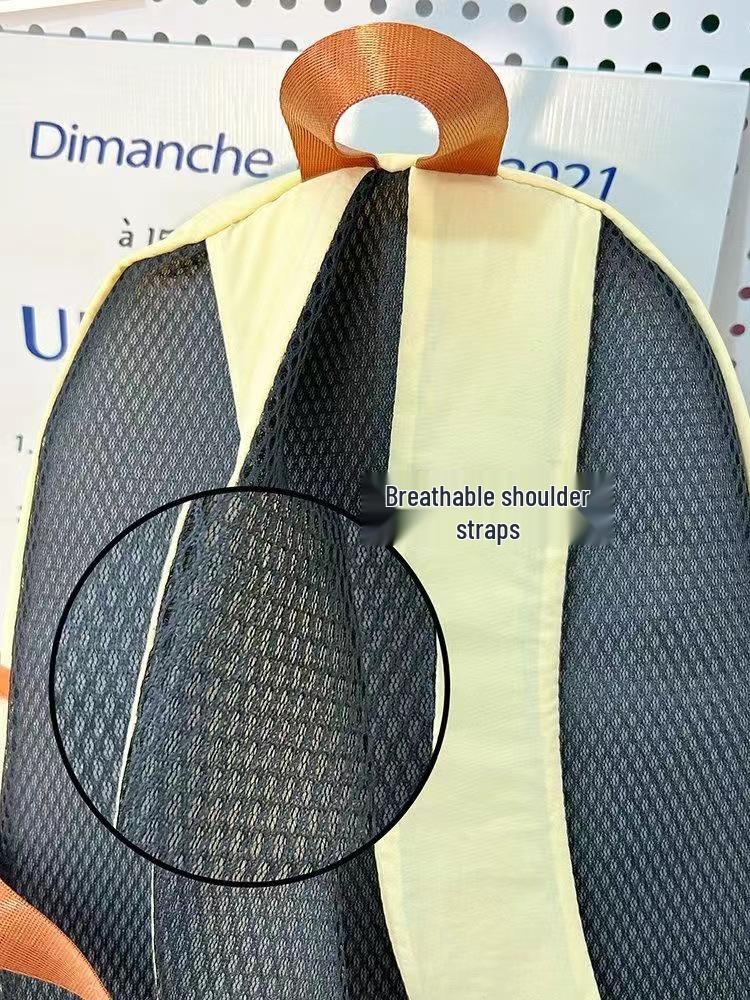 New Colorblock Lightweight Backpack - Stylish, Large-Capacity Shoulder Bag for College Students and Outdoor Activities.