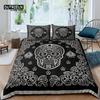 Home Living Luxury 3D Sugar Skull Bedding Set Floral Duvet Cover Pillowcase Queen And King Eu/Us/Au/Uk Size Comforter Bedding