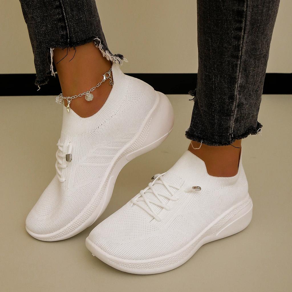 Fashion Women Casual Shoes Fashion Breathable Walking Mesh Platform Shoes Sneakers Women 2024 New Vulcanized Shoes White Female Footwear
