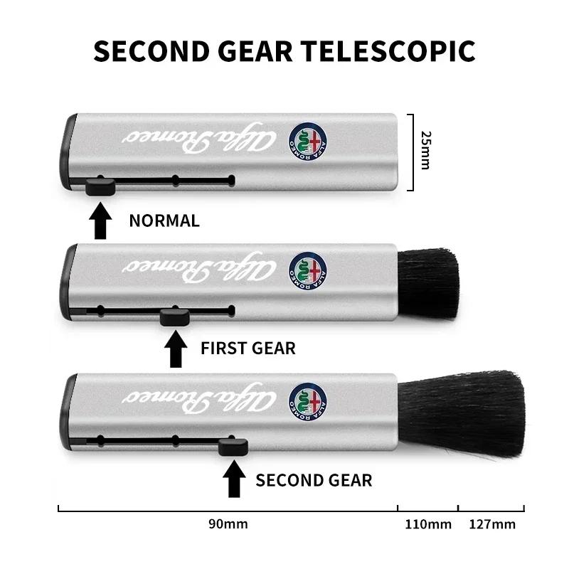 Car Interior Soft Cleaning Brush Auto Crevices Cleaning Tools For Alfa Romeo 159 Giulietta Giulia 147 Mito 156 166 Stelvio