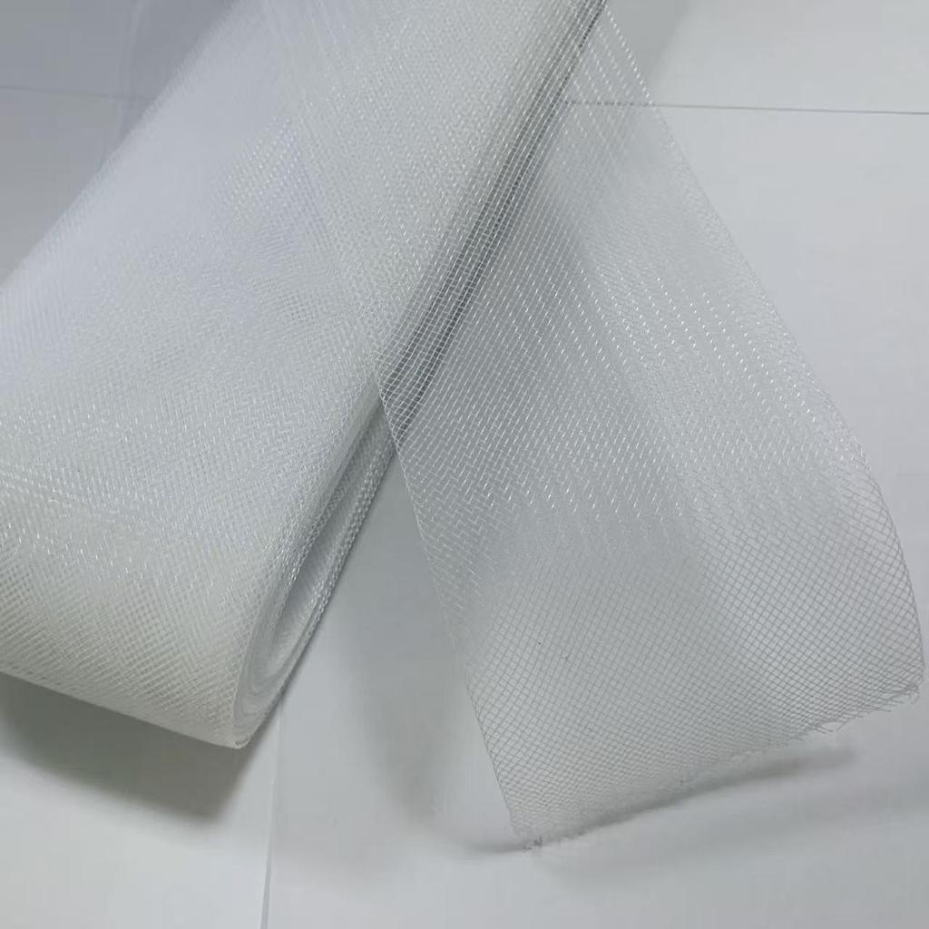 Elegant Krypterad Mesh Bröllopsklänning – Formande Kjol med Elastisk Danskjol, Fiskbensband Detaljer