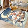 1PC Ducks Basket Non-Slip Floor Carpet Compatible for Office&Living Room&Bedroom&Dining Room - Flat - Weave Machine-S0366