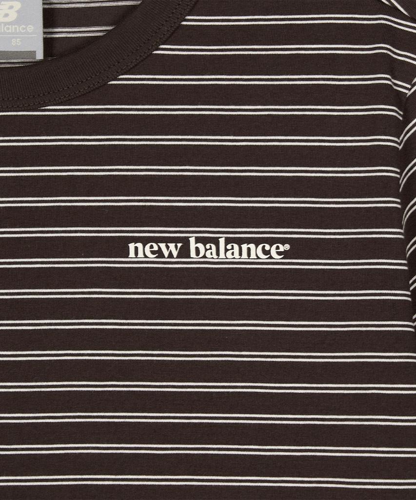 Nyuballanseu Nbneg2W422 / Women Essential Basic Striped Short Sleeve T-Shirt (Brown)