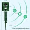 2X Cat Repellent Fox Deterrent Ultrasonic Bird Scarers for Gardens Animal Repeller with Motion Activated PIR Sensor