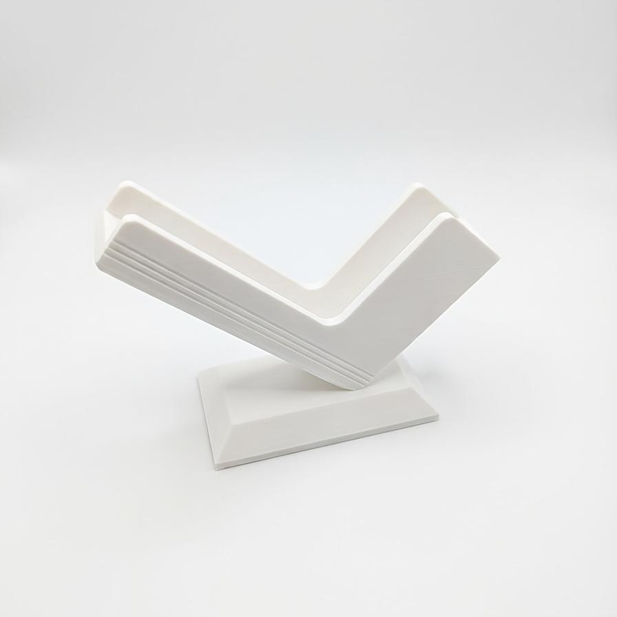 

1 Pc 3D Printed Business Card Holder - Modern Minimalist Desktop Organizer, Perfect for Office & Home Desk Organization