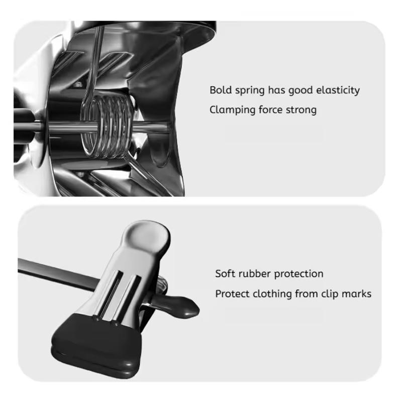 5-30PCS Metal Pant Hangers Multi-purpose Adjustable Non-Slip Trousers Clip Clothes Organizer Household Closets Storage Props ZYF