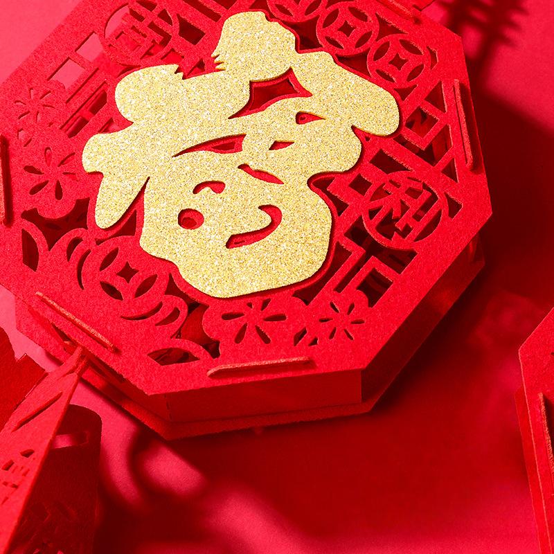 2026 Year of The Horse Spring Festival Firecracker Pendant Chinese New Year Lucky Character Pendant Home Store Decoration Gift