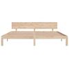 Solid Pine Wood Bed 200x200 cm