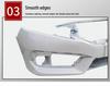 Compatible with 2016-2018 Honda Civic Front and Rear Bumpers.