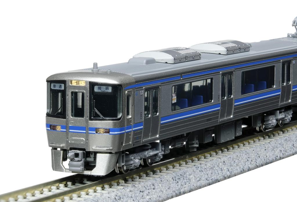 KATO N Gauge Aichi Loop Railway 2000 Series Blue Stripe Model Train 2-Car Set, 10-2154