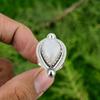 Rainbow Moonstone Stone Sterling Silver Bezel Birthday Solitaire Ring Jewelry