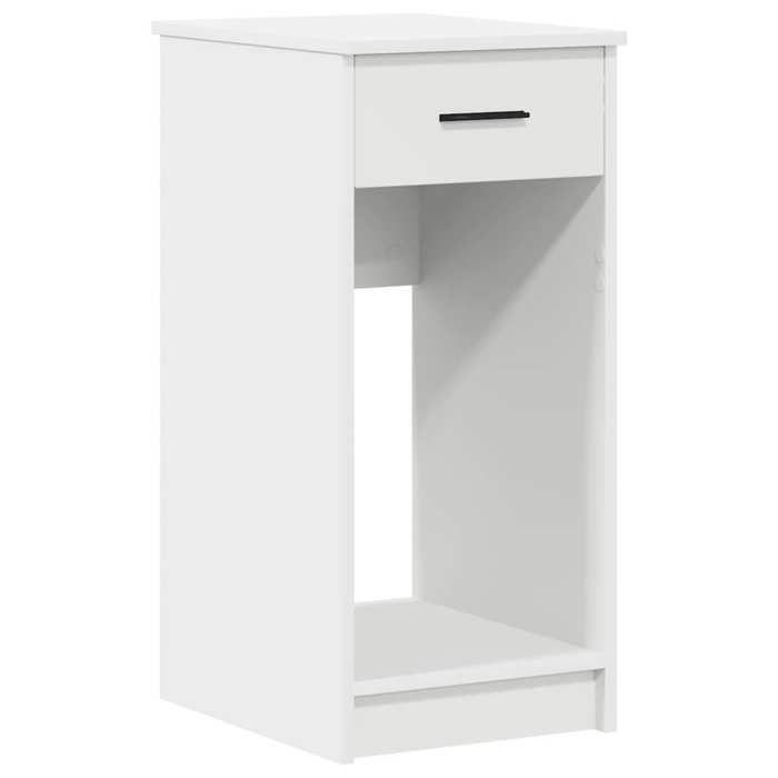 VidaXL Computer Tower Stand with Drawer White 35x45x77 Cm, PC Tower Stand, Desk Support Stand 858740