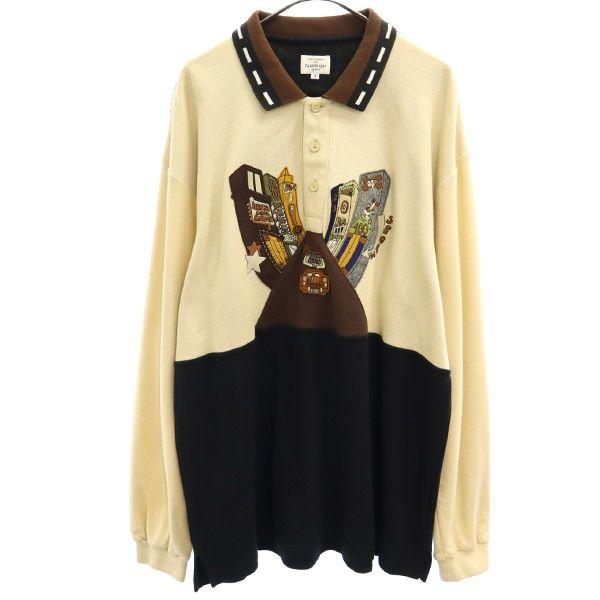 

CASTELBAJAC SPORT Герб Рубашка поло с длинным рукавом 4 бежевый Ткань пике Мужская Б/у