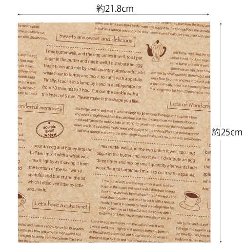 Kansai Shiko Wachspapier, Englischsprachiges Muster, 40 Blatt, Hergestellt in Japan, 160096