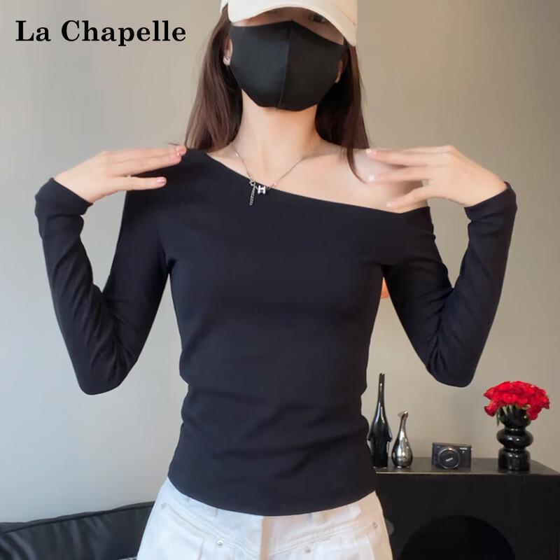 La Chapelle Women s Slim Fit Off-Shoulder Long Sleeve Top L