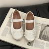 Niche Versatile One-word Low-heeled Shallow-mouth Single Shoes Women's Spring and Summer Fashion Soft-soled Ballet Shoes Casual Mary Jane Shoes