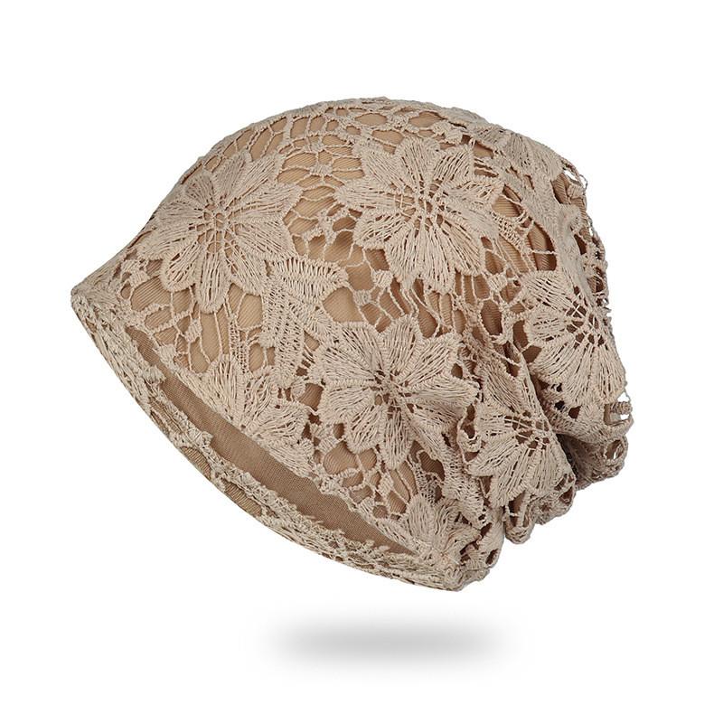 

Ethnic Style Mesh Large Flower Head Covering With Breathable Fabric For Women Style D