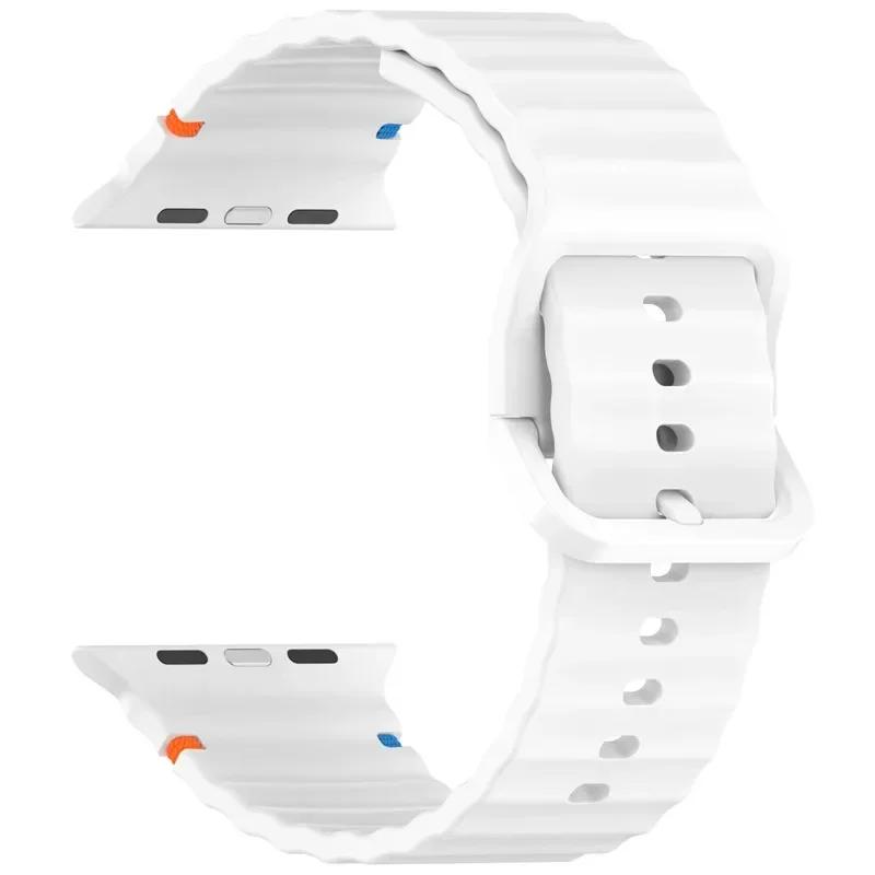 Silikonarmband für Apple Watch Ultra Band 49mm 46mm 45mm 42mm 44mm 40mm 41mm Armband Gürtel iWatch Serie 10 9 8 6 7 5 SE