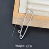 Colorfast Electroplated Safety Pin Brooch with Loop Holder for Sweaters and Pants