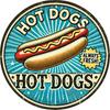 D Metallschild Hot Dogs Immer Frisch Vintage Retro Amerikanisches Diner Blech Wandkunst für Zuhause Küche Restaurant Bar Cafe Dekor Geschenk