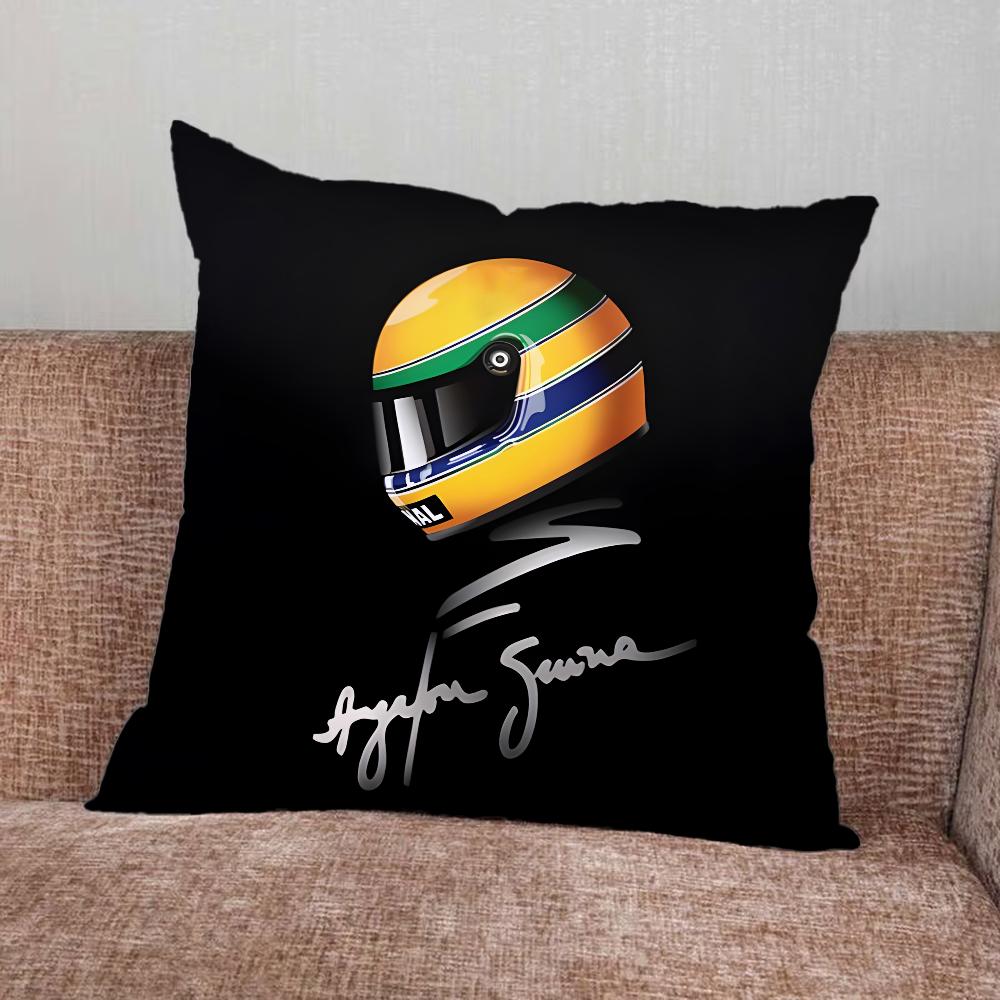 Federa Cuscino Ayrton S-Senna Pilota di Corse Per Casa Camera da Letto Auto Ufficio Decorazione Soggiorno Cuscino Divano Adatto