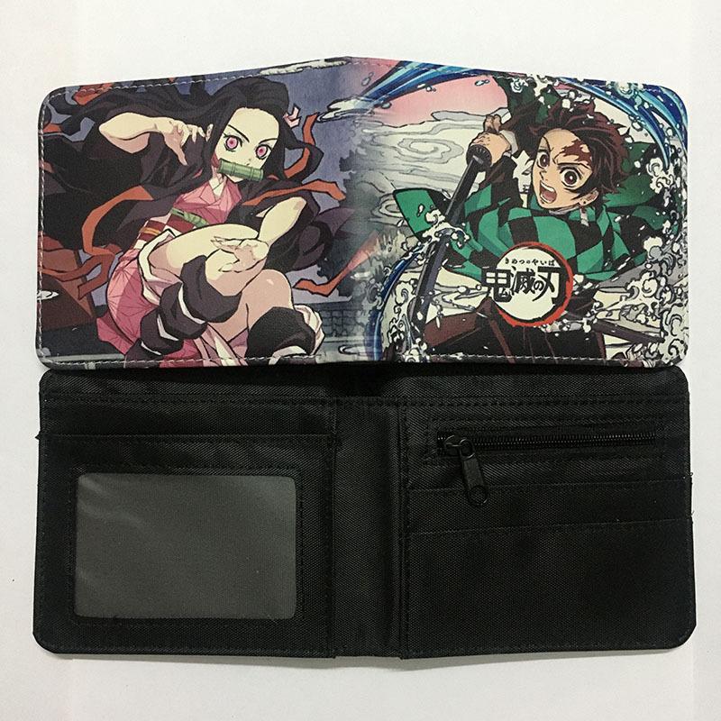 Japan cartoon comics Demon Slayer Short Wallet Cartoon Print Student Coin Purse 0022