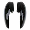 2Pcs Gloss Black Side Door Wing Mirror Cover Cap For Ford Fiesta MK7 2008-2017 For Ford Fiesta Van With Signal Lamp 2012-2017