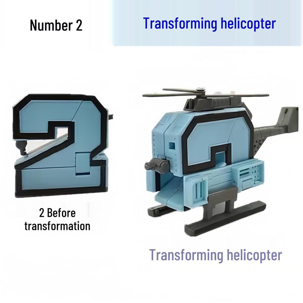 Children's Educational Robot Building Blocks: Transforming Digital Autobot Letters