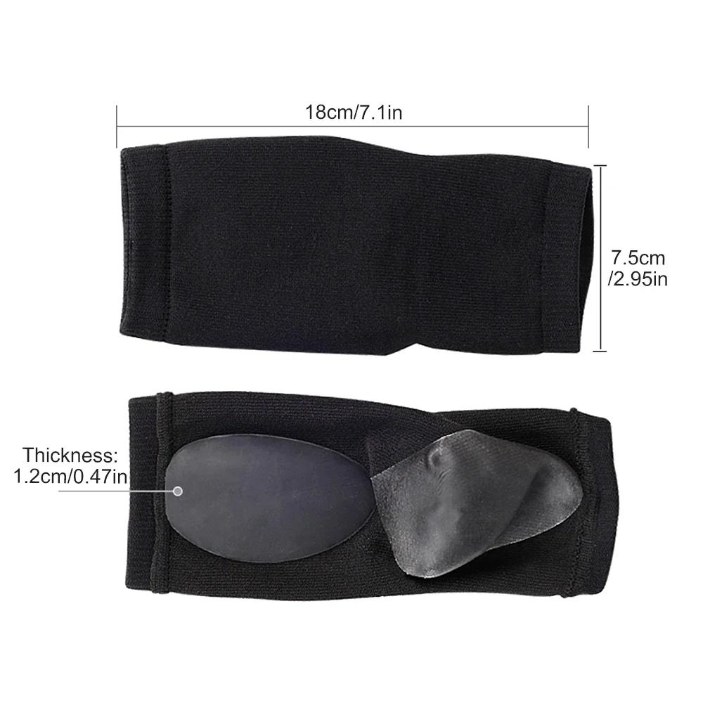 1Pair Arch Support Sleeve Cushioned Gel Pad For Flat Foot Pain Relief Plantar Fasciitis Heel Spurs Reusable Fabric Socks