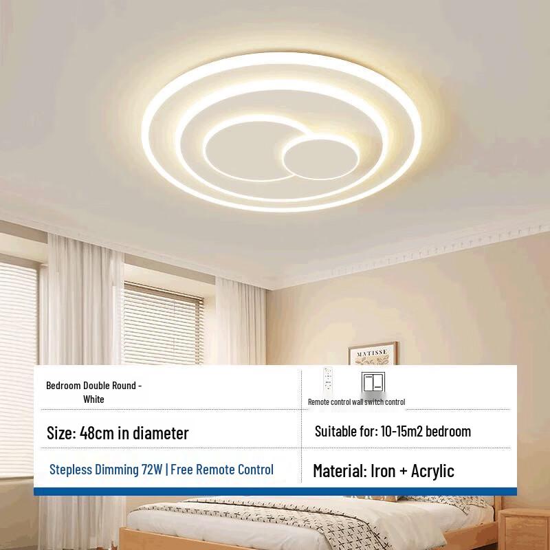 Современная минималистичная светодиодная потолочная люстра NuFeng с двойным кругом