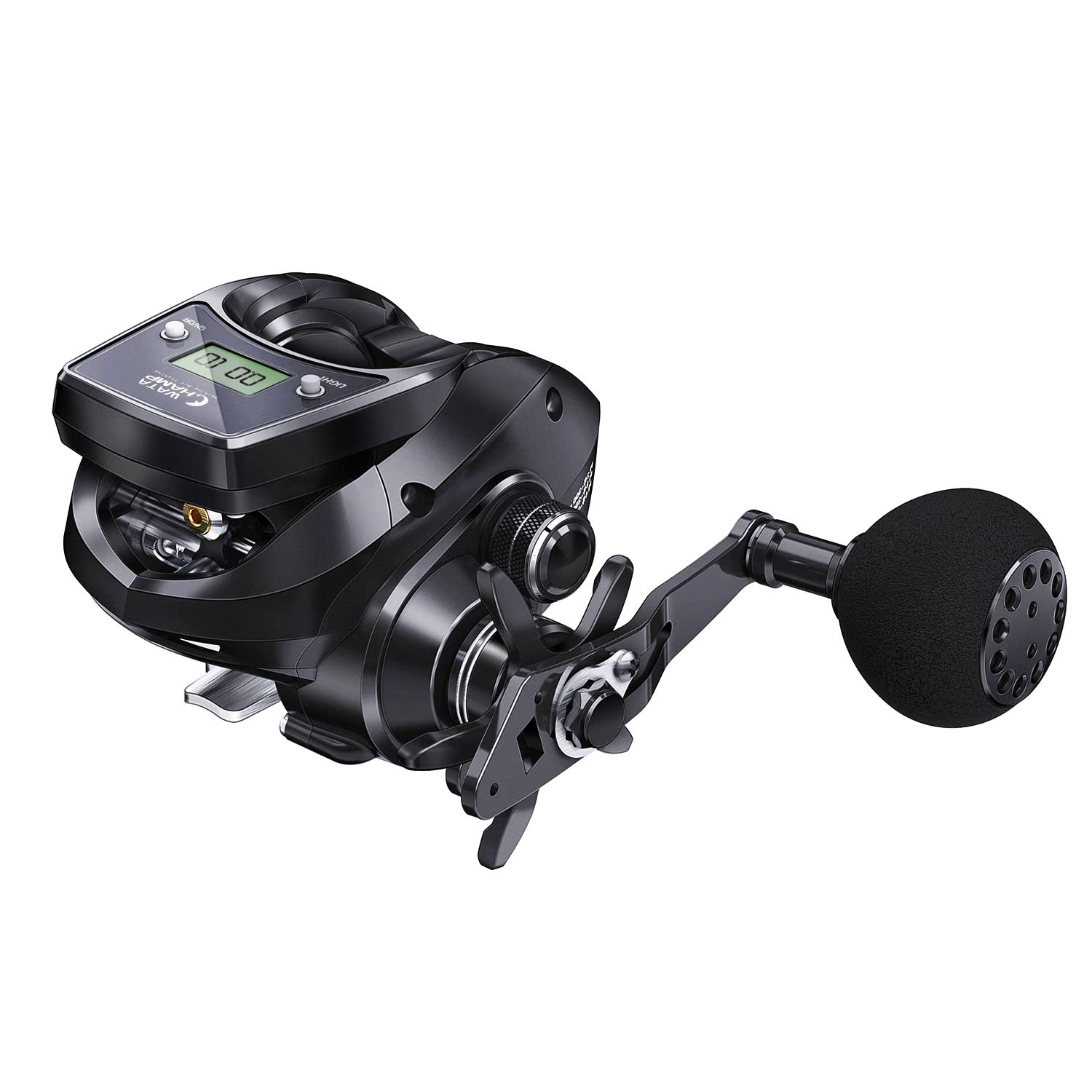 

WATACHAMP Drop Shot Pro Baitcasting Reel with Line Replaceable Powerful for Night Tai Rubber and Horse Mackerel High-Sensitivity LED, Counter,