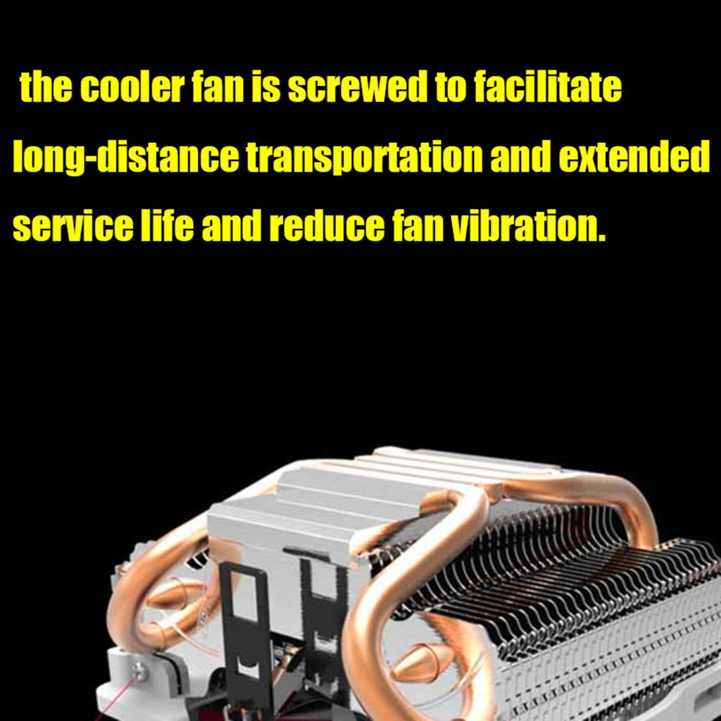 V6 4 Copper Heatpipes CPU Cooler Radiator 3pin CPU Cooling Fan For Intel775 1150 1151 1155 1156 120mm PC Quiet Heatsink