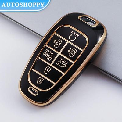 5/6/7 Buttons TPU Car Key Cover Case Cover for 2020 2021 Hyundai Sonata Nexo DN8 Santa Fe TM Tucson NX4 Staria Ioniq Accessories