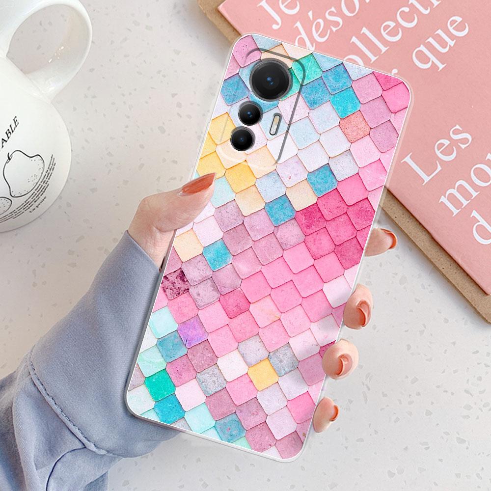 For Xiaomi 12 Lite Case Back Cover For Xiaomi 12 Lite 5G Girls New Clear Phone Funda Soft Silicone Case For Xiaomi 12 Lite Coque