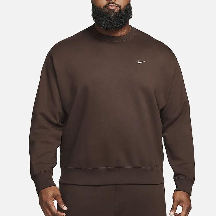New Nike Solo Swoosh Fleece Crewneck Hoodie DX1361-237