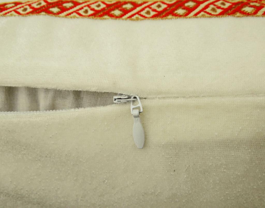 Decorative Cushion Cover Pillow Sham White Velvet Throw Case Choose Size