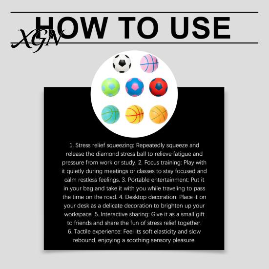 TPR-Material Stressball Fußball Basketball, Fidget Quetschball für Erwachsene Kinder, Weiche Dekompression Angstlinderung, Party Geburtstagsgeschenk Sensorisch