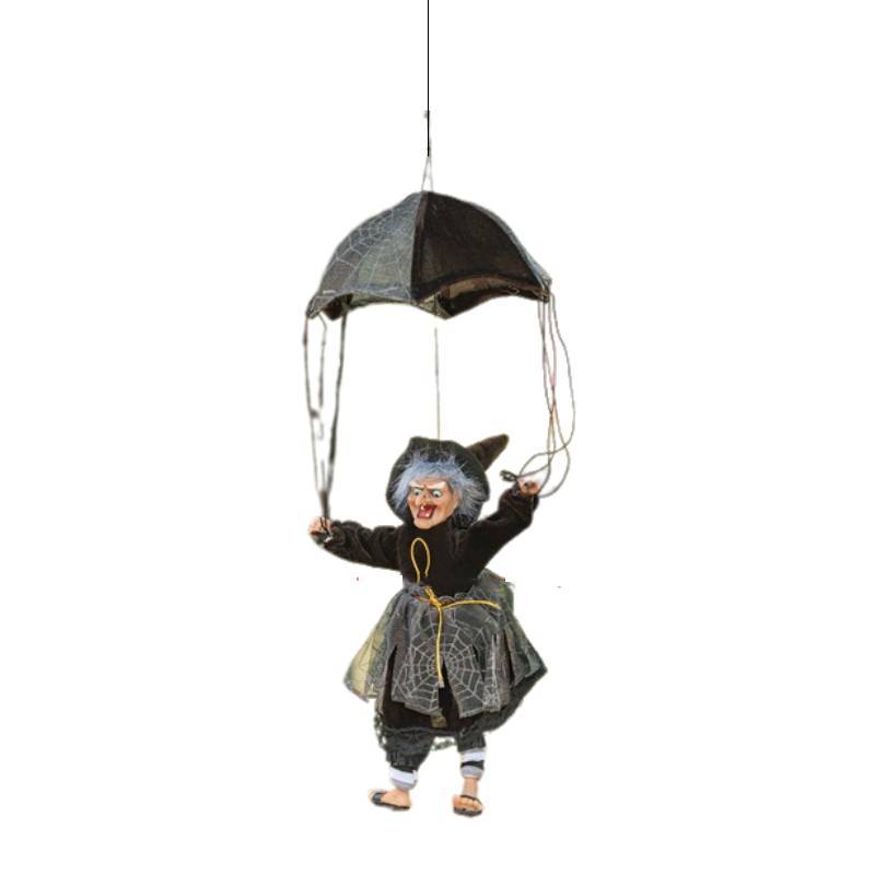 

Witch Parachute Electric Toy Sound Glow Halloween Hanging Decoration Kids Gift чорний