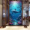 Großformatiges Diamantbild Neue Kollektion Delfin DIY Vollbohrer Strassstickerei Meerestiere Mosaik Kreuzstich-Sets