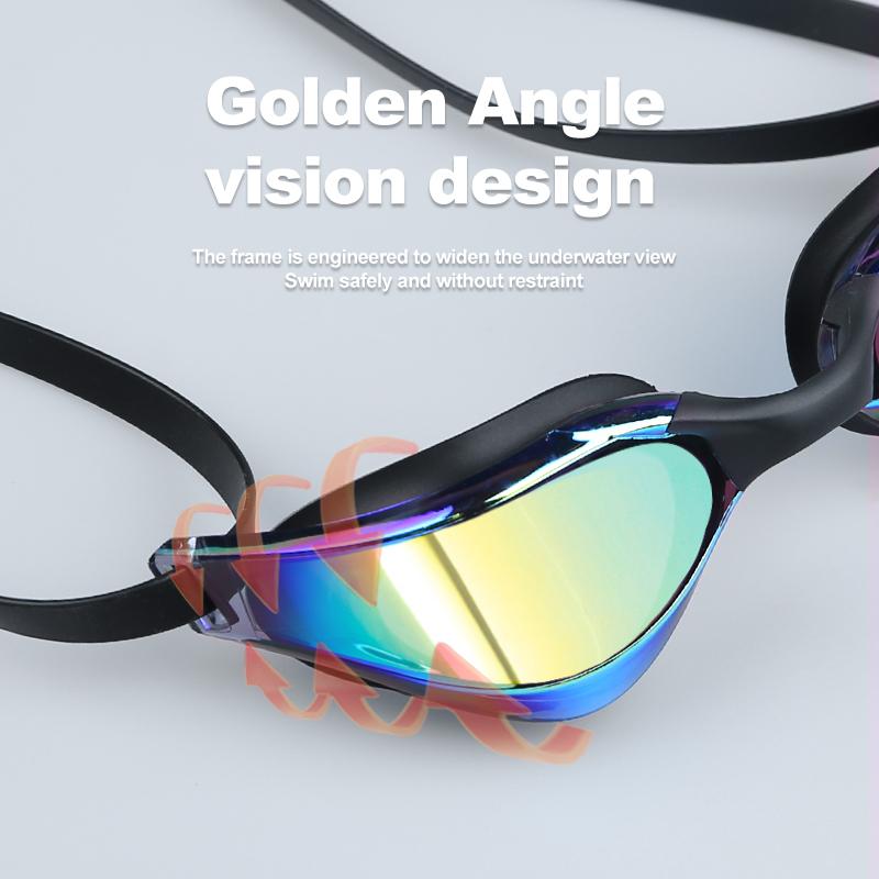 PHMAX Sports Swimming Goggles Sports Dazzling Colors Anti-fog Swimming Glasses No Leaking Wide View Adult Men Women Youth