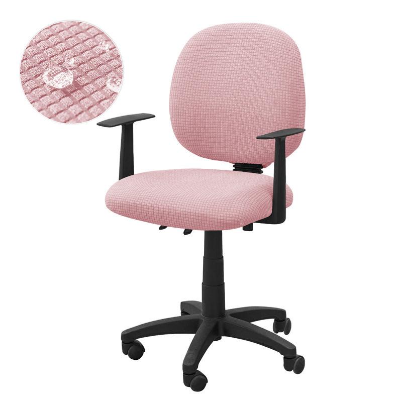 Office Chair Slipcover For Kitchen Dinning Banquet Dustproof Garterized Stretchable Seat Cover MH