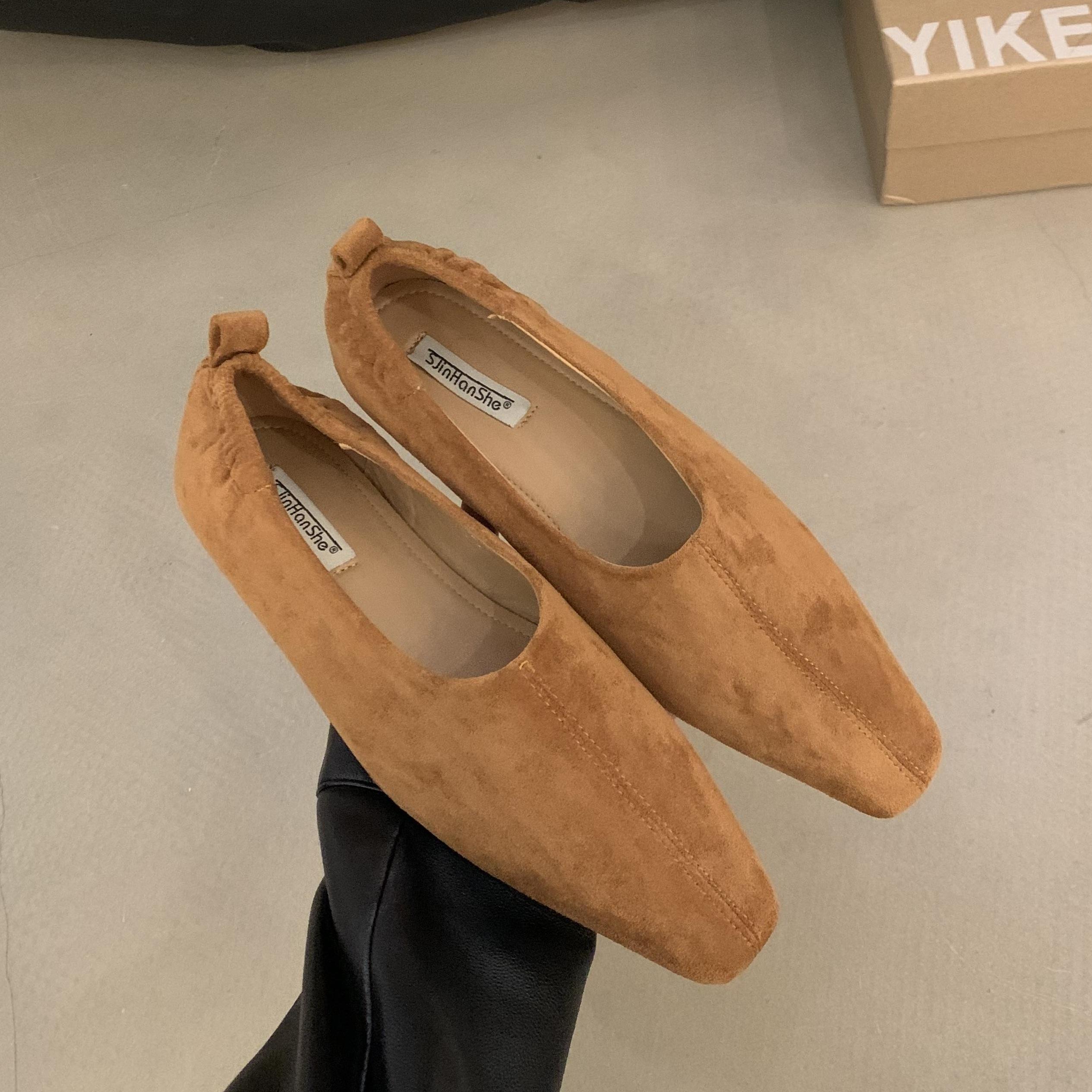 

Мода Bailamos Новый Бренд Женские Балетки с Круглым Носком, Неглубокие Слипоны, Мягкие, Повседневные, Платье, Балетки 39 коричневый