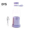 Electric Juicer Cup 380ml Rechargeable Smoothie Maker with 6 Blades BPA-Free Travel Bottle for Ice Fruit Veggie Portable Blender Home/Outdoor Use