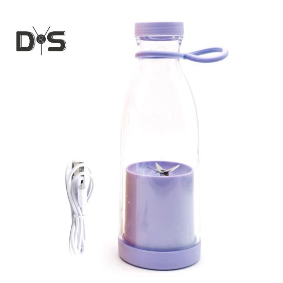 

Электрическая соковыжималка объемом 380 мл, перезаряжаемая, смузи-машина с 6 лезвиями, дорожная бутылка без бисфенола А для льда, фруктов, овощей, портативный блендер для домашнего/уличного использования