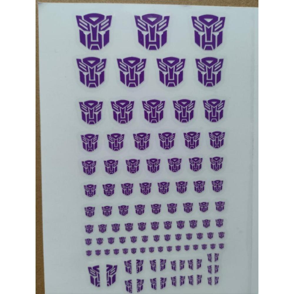 Decepticons Autobots G1 Çıkartmaları 45+ Sembol Çıkartma Özel Kendin Yap Sahne Aksesuarları Dekorasyon Araba Çıkartması