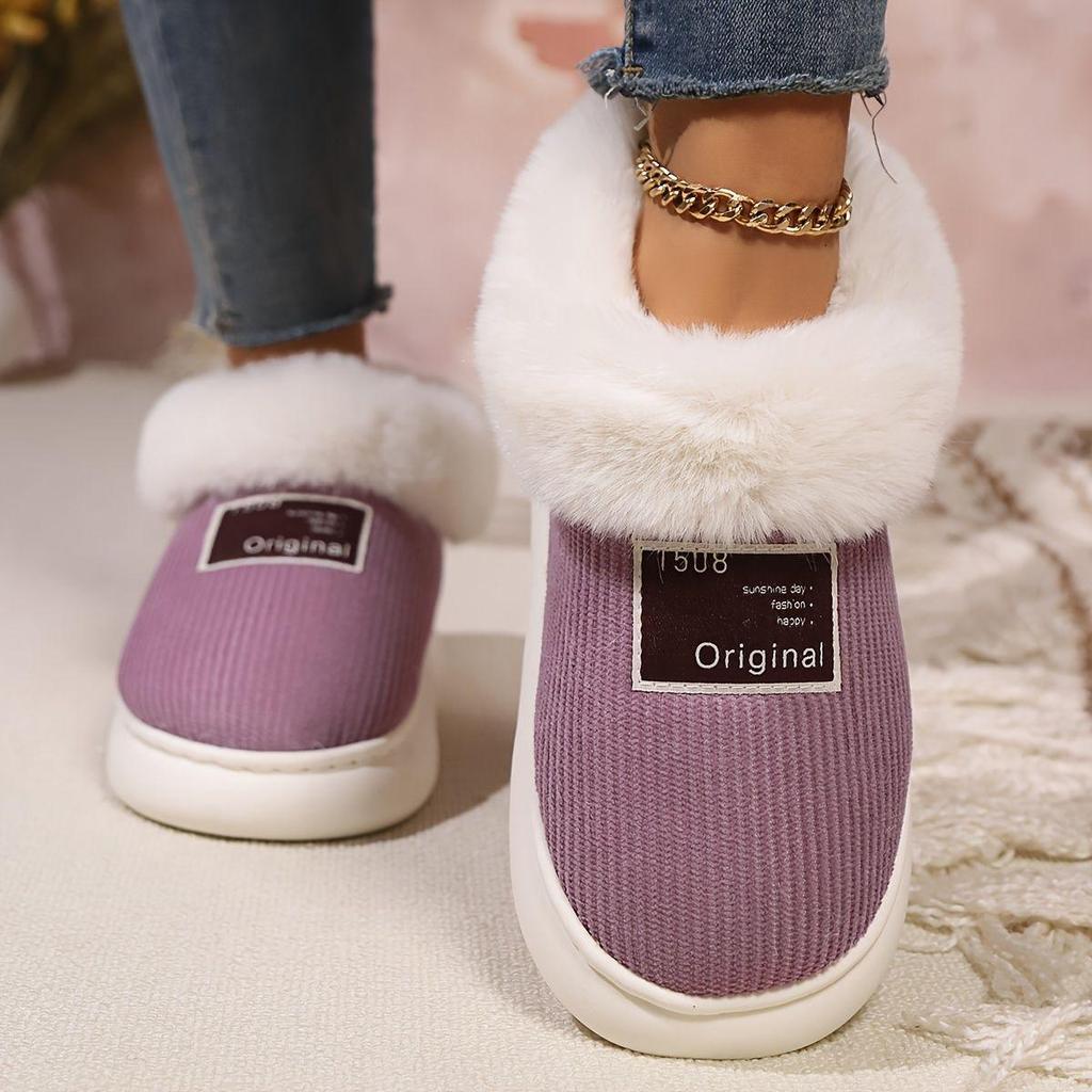 Unisex's Slippers Warm and Comfortable Slippers Winter Home Shoes