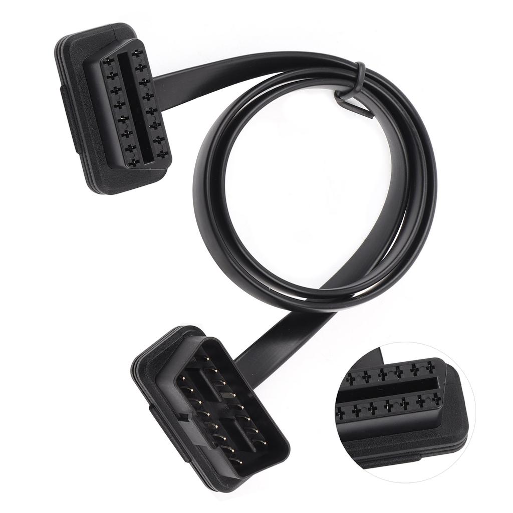 Car Auto 16 Pin Male to Female OBD2 Extension Cable Diagnostic Adapter 60cm 24inch Length